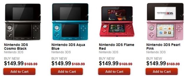 US Gamestop locations drop Nintendo 3DS price - Rely Horror