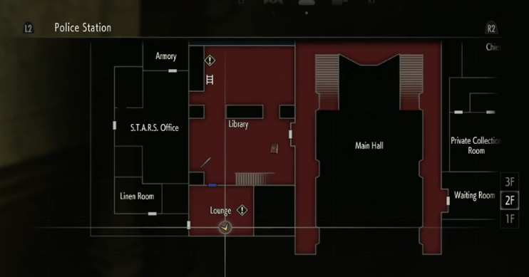 full map of resident evil 2 remake