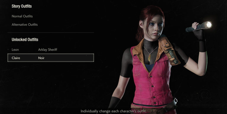 Re2 Remake Someone Fixed Claires Classic Costume Rely On Horror 0456