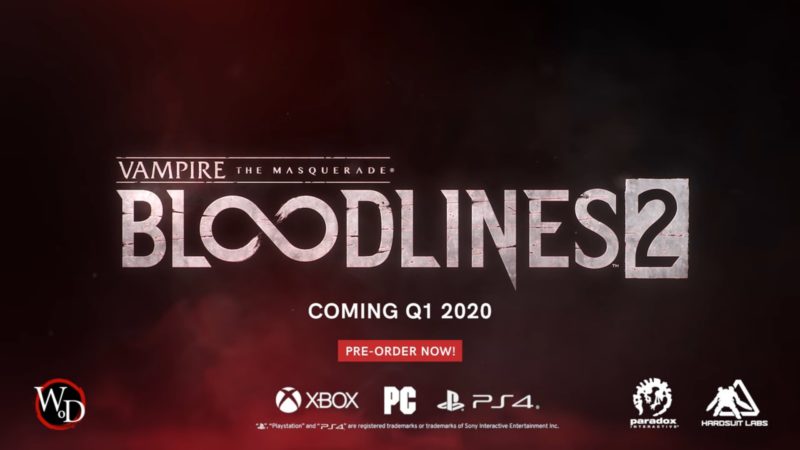 Bloodlines 2 came close to being cancelled completely