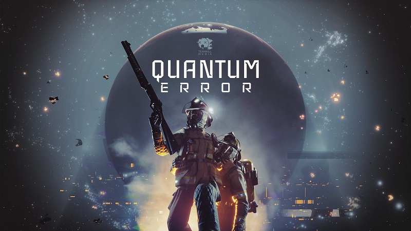 Artwork showing the cover for the horror game Quantum Error